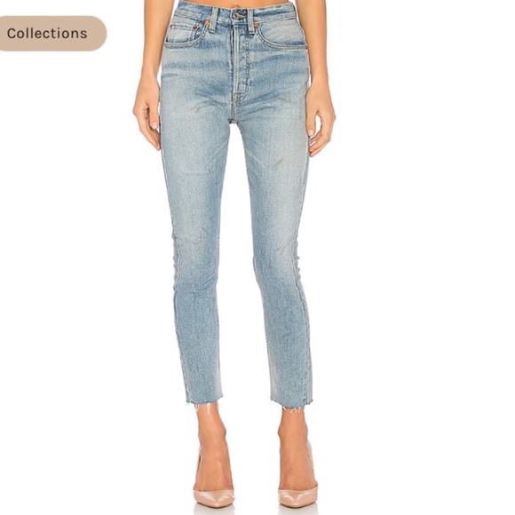 Re/Done Denim - RE/DONE Jeans Originals High Rise Ankle Crop